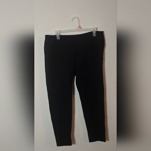 Slim-Sation by Multiples Black Pull-On Slimming Office Business Casual Pants PXL